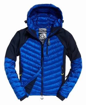 Superdry Kiso Padded Racer Férfi Kabát Sötétkék | VWJKR3814